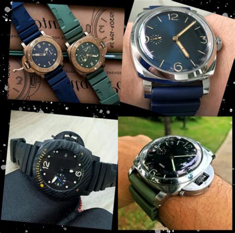 panerai radiomir rubber strap|panerai rubber strap 24mm.